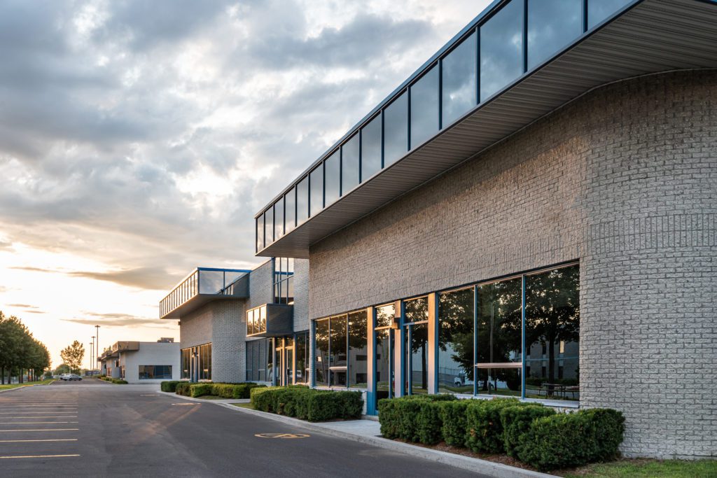 office building at sunrise